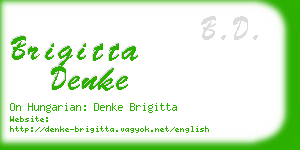 brigitta denke business card